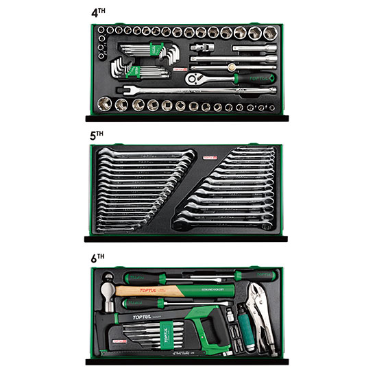 120PCS Professional Mechanical Tool Set W/6-Drawer Tool Chest