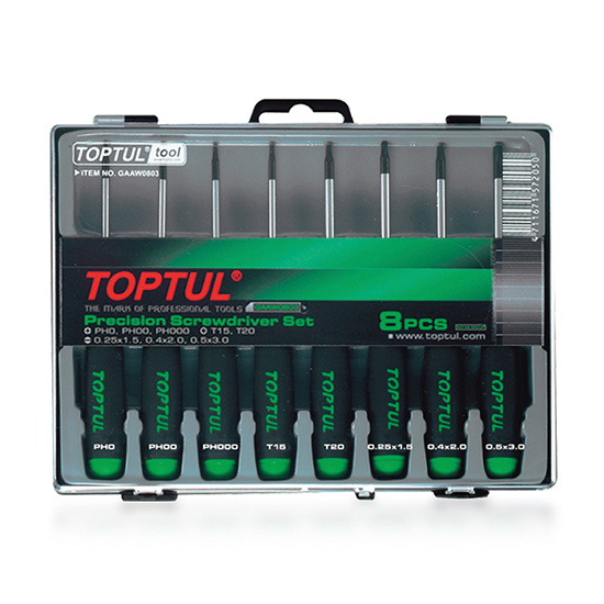 8PCS Precision Screwdriver Set (Slotted, Phillips & Star Type)