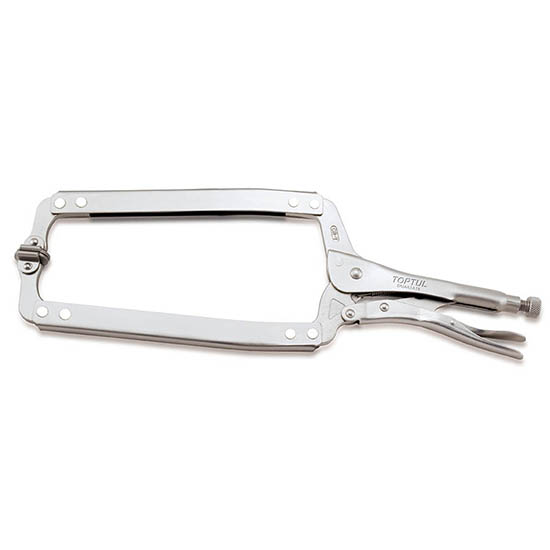 C-Clamp Locking Pliers with Swivel Pads (18")
