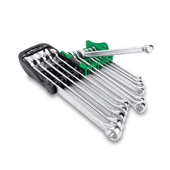 15° Offset Long Combination Wrench Set - STORAGE RACK