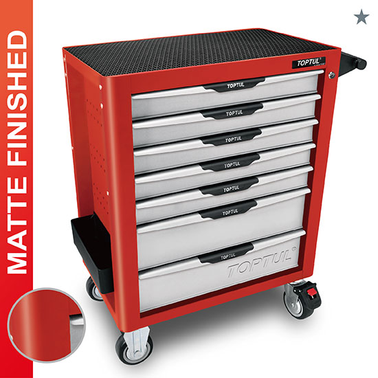 7-Drawer Mobile Tool Trolley - PRO-PLUS SERIES - RED